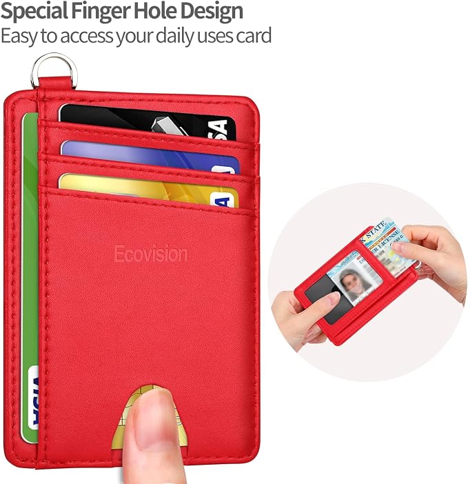 Slim Minimalist Front Pocket Wallet, RFID Blocking Credit Card Holder Wallet - Image 6