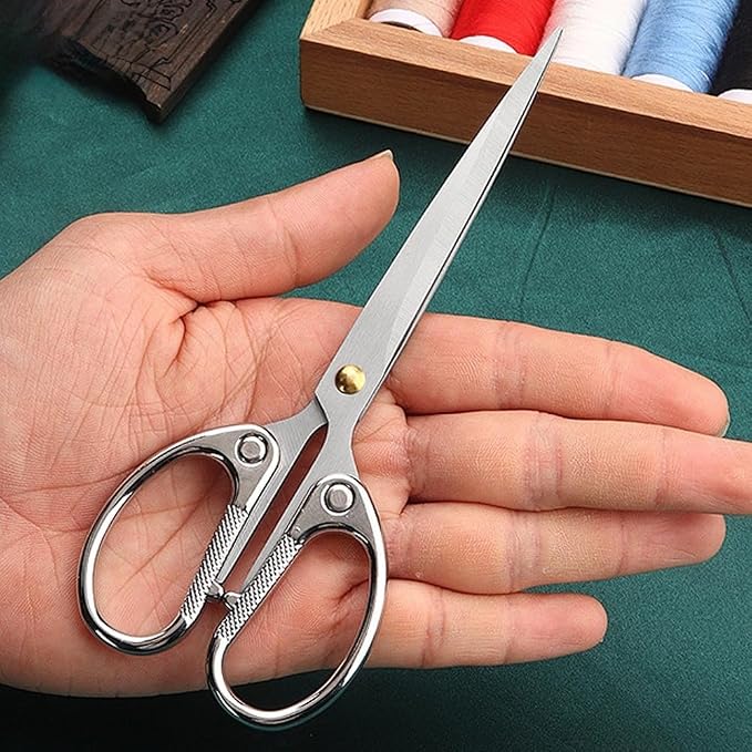6.3" All Stainless Steel Office Scissors, Ultra Sharp Blade Shears, Sturdy - Image 3