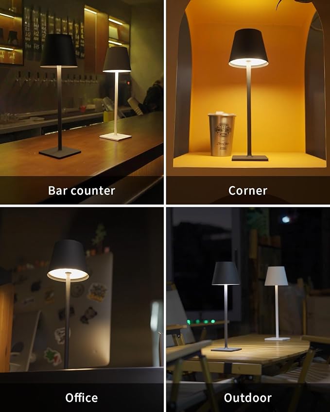 KDG Cordless Table Lamp, Portable LED Desk Lamp, 5000mAh Battery Operated - Image 7