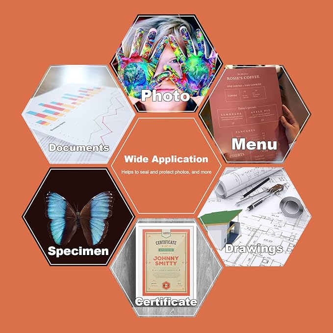 FungLam Laminating Sheets, 8.9 x 11.4-Inches Thermal Laminating Pouches, 3 mil Thick, 500-Pack, Clear-DeskLoop Office