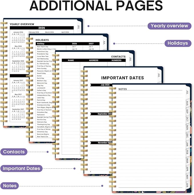 Planner 2026-2027, Academic Year Monthly and Weekly Calendar Planner, Jul 2026 - Image 5