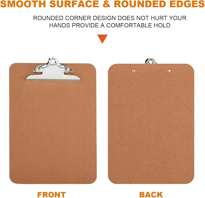 Clipboards, HERKKA 15 Pack Hardboard Office Clipboards Butterfly Clipboards - Image 4