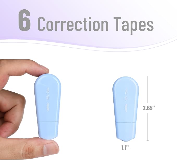 Mr. Pen- Aesthetic Correction Tape, 0.2" x 197", Pastel Colors | Cute - Image 2