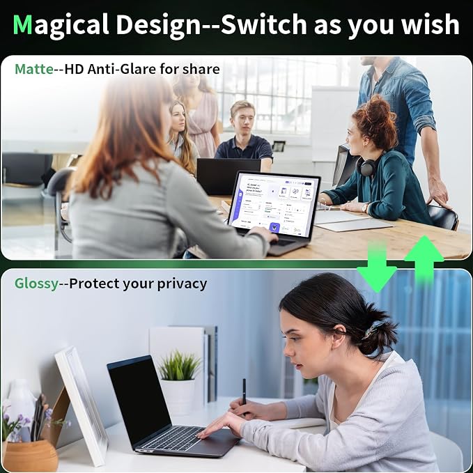 Laptop Privacy Screen 14 Inch, Laptop Screen Privacy Shield 16:10 Aspect Ratio - Image 6