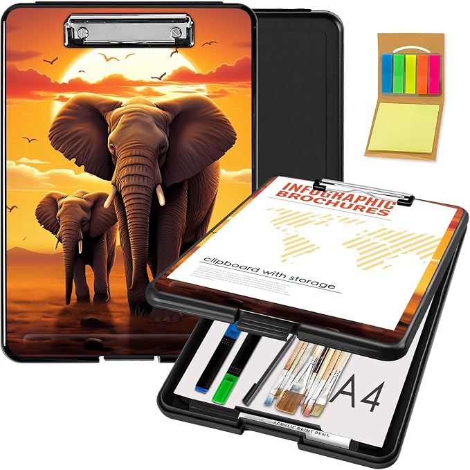 Clipboard with Storage, Office Supplies Nursing Clipboards Folder with Pen by CAPAUNVDA