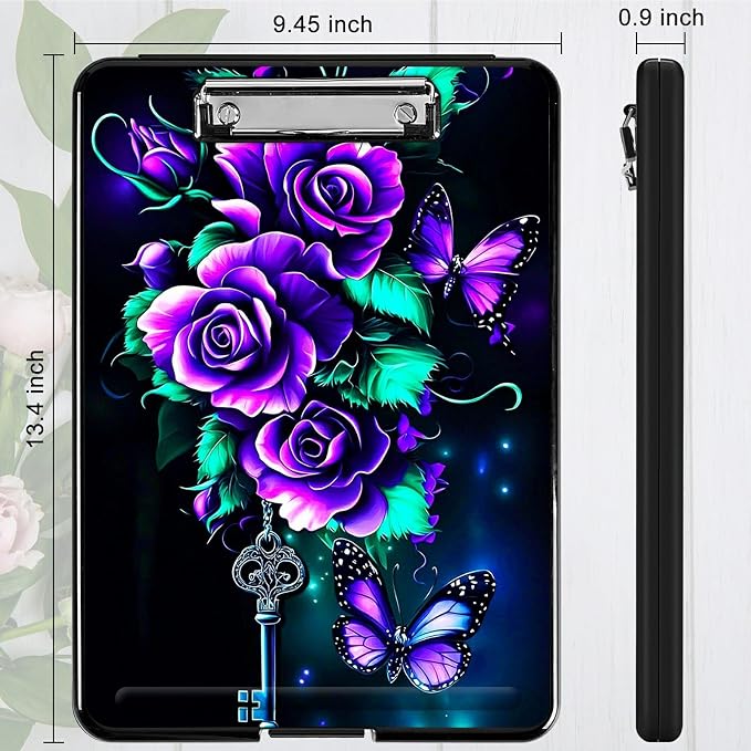 Purple Roses 02 A4 Clipboard - Image 4