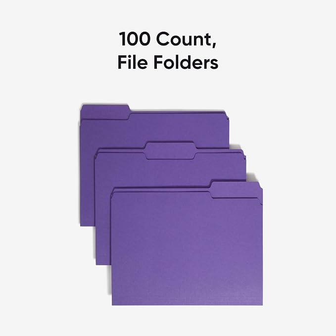 Smead Standard File Folders, 1/3-Cut Tabs, Letter Size - Image 3