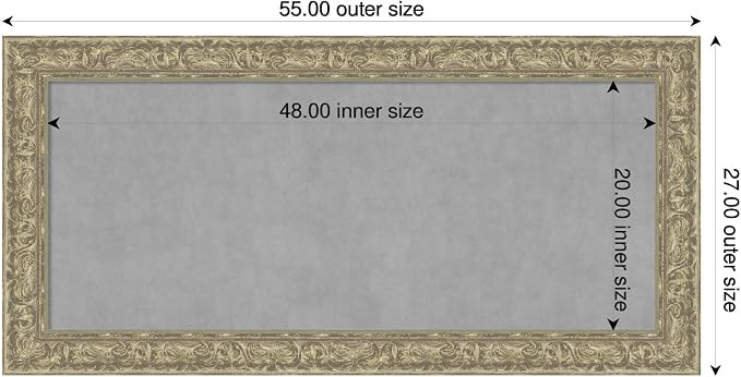 Amanti Art Silver Framed Magnetic Board 27x55 Oversize Vision Board - Image 2