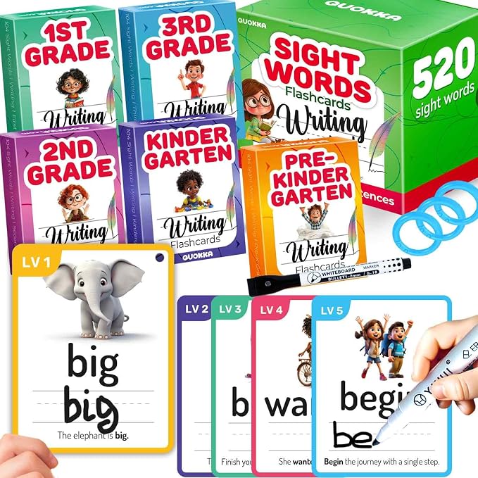 QUOKKA 520 Sight Words Flash Cards by QUOKKA