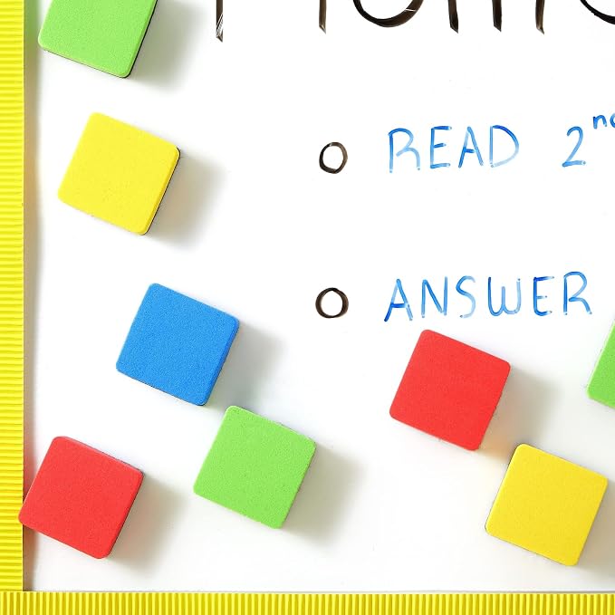 Juvale 24-Pack Square Magnetic Mini Dry Erase Erasers - Image 2