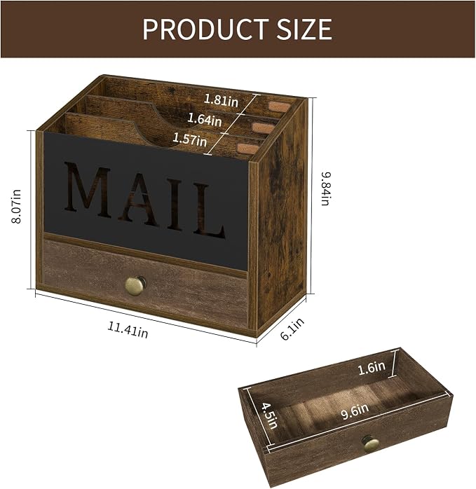 YINMIT Mail Organizer Countertop - Image 3