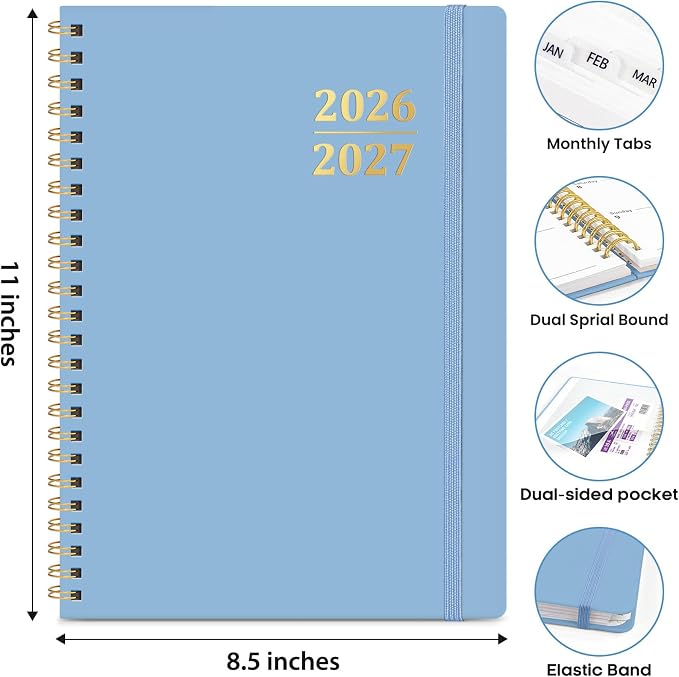 8.5" x 11" Academic Planner 2026-2027, Weekly & Monthly Calendar Planner Book - Image 5