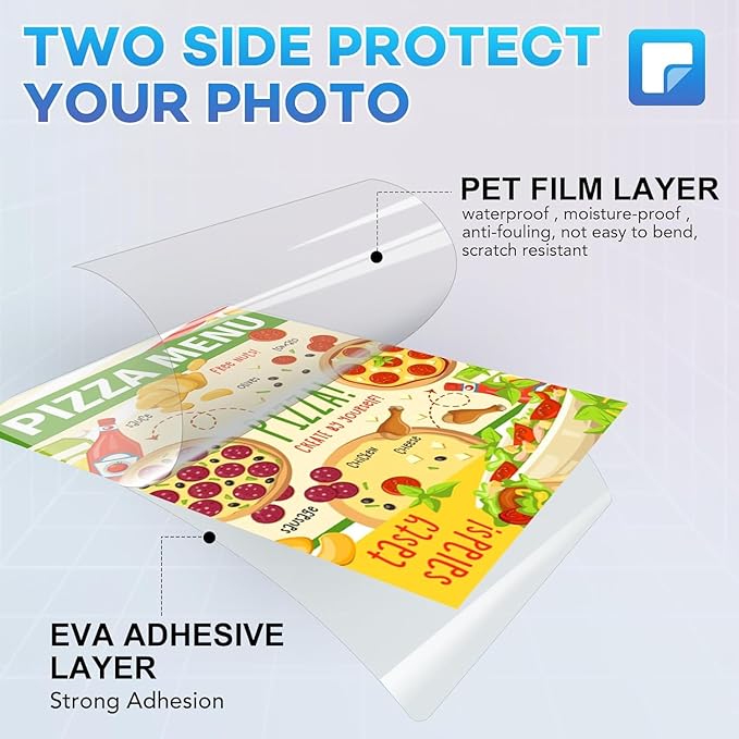 200 Pack Laminating Sheets, 3 mil, 8.9" x 11.4" Thermal Laminating Pouches Lamination Sheet Paper for Laminator, Clear, Letter Size, Office and School Supplies-DeskLoop Office