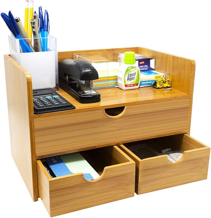 Sorbus Bamboo Desk Organizer by Sorbus