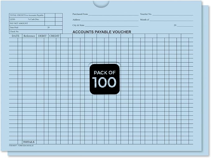 MICRO TEC Accounts Payable Voucher Envelopes 9" x 12" Blue by MICROTEC