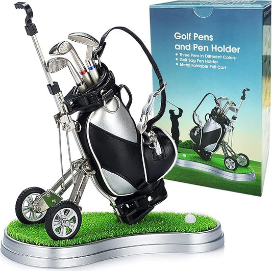 Gifts for Men, Golf Pen Holder Desk Accessories for Men Women Golfers, Birthday Graduation Gifts for Him Her, Dad Gifts for Dad Husband from Daughter Son Wife, Funny Home Office Decor Gadgets for Boss-DeskLoop Office