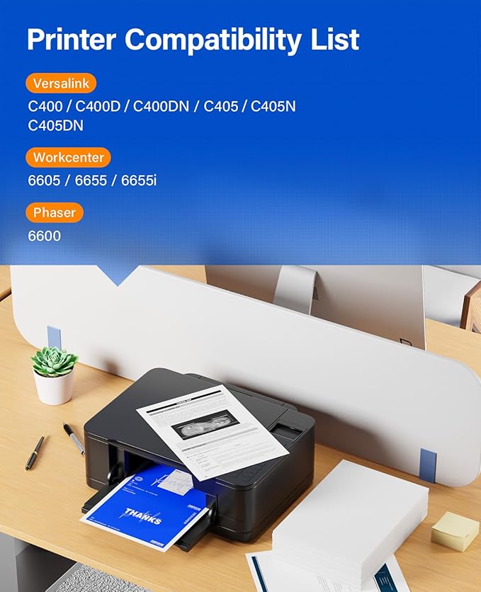 108R01121 Drum Unit Set 4-Pack (Not Toner) Black Cyan Magenta Yellow Replacement for Xerox Versalink C400 C400D C400DN C405 C405N C405DN Phaser 6600 Workcenter 6605 6655 6655i Laser Printer Image-Drum-DeskLoop Office