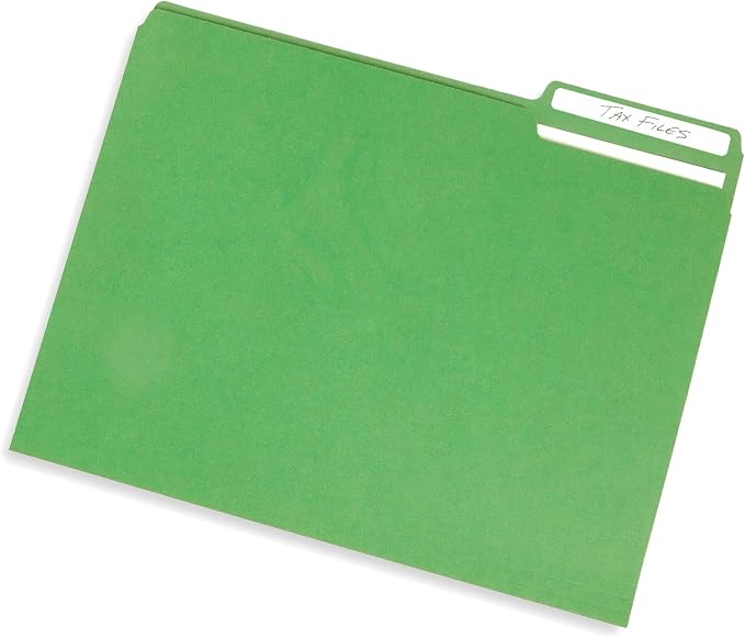 Blue Summit Supplies File Folder, 1/3 Cut Tab, Letter Size, 100 Per Box - Image 4