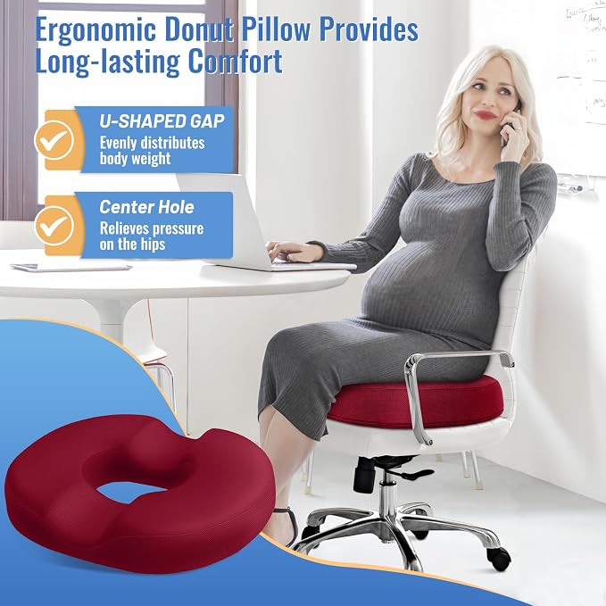 CloudBliss Donut Pillow Seat Cushion Chair Pad - Image 3
