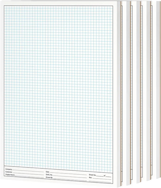 11x17" Graph Paper Pad, for Blueprint Drawings, Engineering & Planning by NextDayLabels