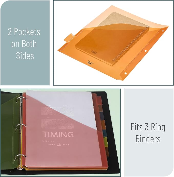 Mr. Pen- Binder Dividers with Pockets and Tabs, 8 Pack | Dividers - Image 3