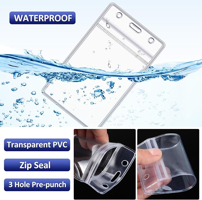 Marspark 300 Pcs ID Badge Holder - Image 3