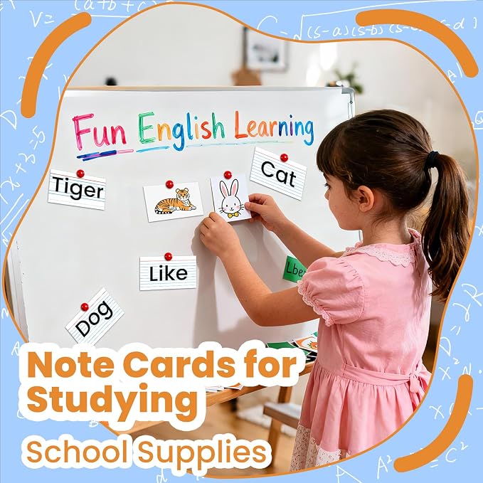 600PCS Index Cards 3 x 5 Inch, Lined Flashcards Notecards, Flash Cards - Image 4