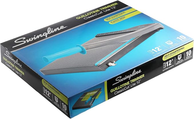 Swingline Guillotine Paper Cutter Heavy Duty, 12 Inch Paper Cutting Board - Image 5