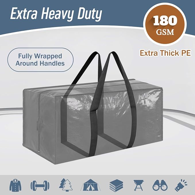 6 Pack Extra Heavy Duty Large Moving Bags - Image 2