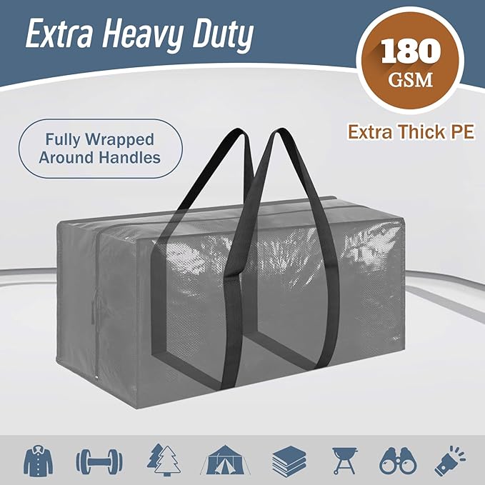 12 Pack Extra Heavy Duty Large Moving Bags - Image 2