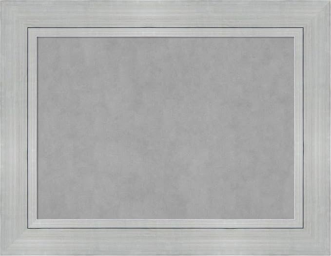Amanti Art Silver Framed Magnetic Board 27x35 Medium Vision Board by AmantiArt