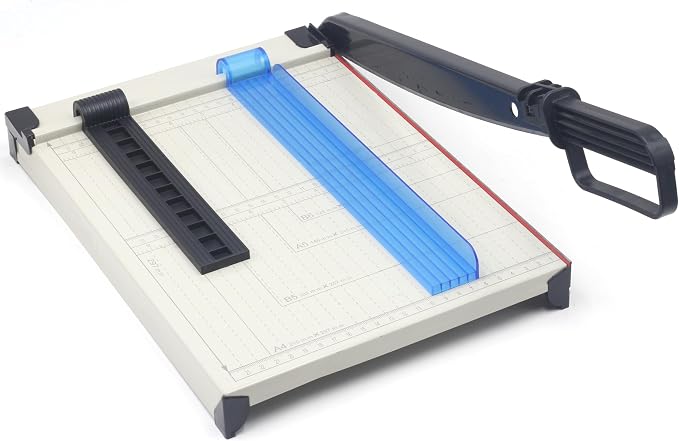 TEXALAN Paper Cutter Letter Size Paper Trimmer 12” Cut Length 12 Sheet Capacity by TEXALAN