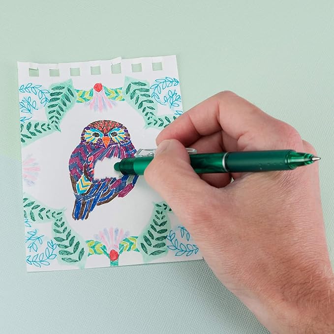 Pilot FriXion Erasable Gel Pens, Fine Point 0.7 mm Erasable Pens, Pack of 10 Assorted Colors-DeskLoop Office