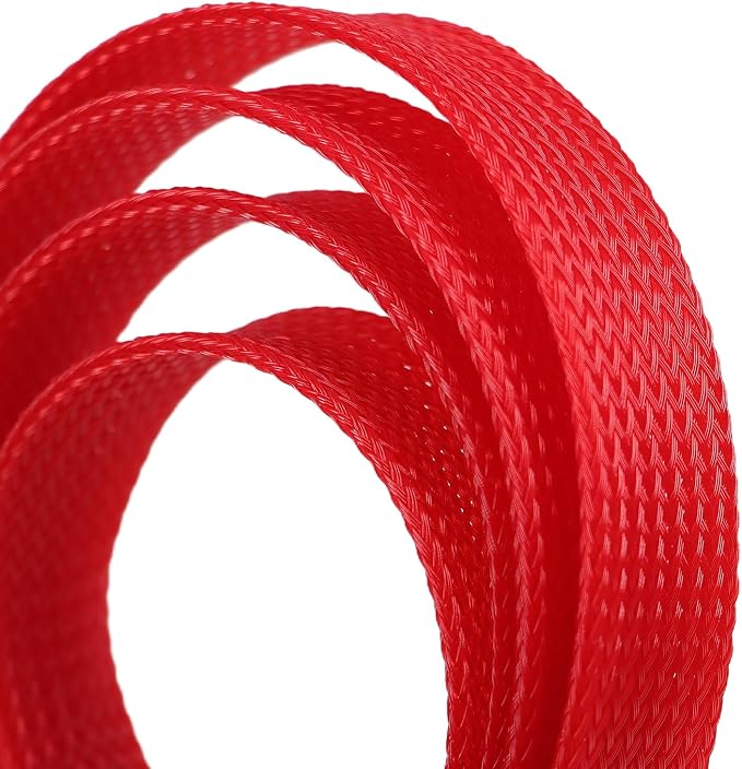 25ft PET Expandable Braided Cable Sleeve 1.2 inch Pet Braided Cable Sleeve - Image 2