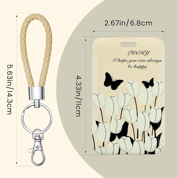 ID Card Badge Holder Key Chain - Image 2