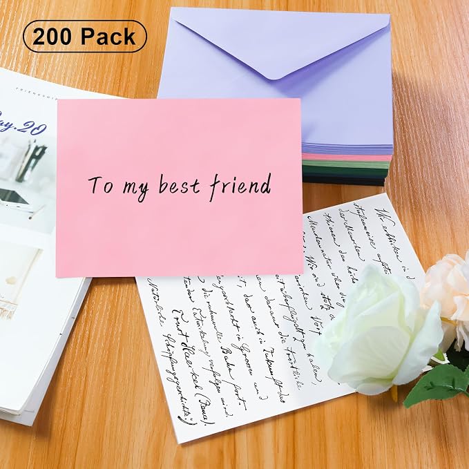 200 Pack A7 Envelopes, 5.24 x 7.24 in Envelopes - Image 4