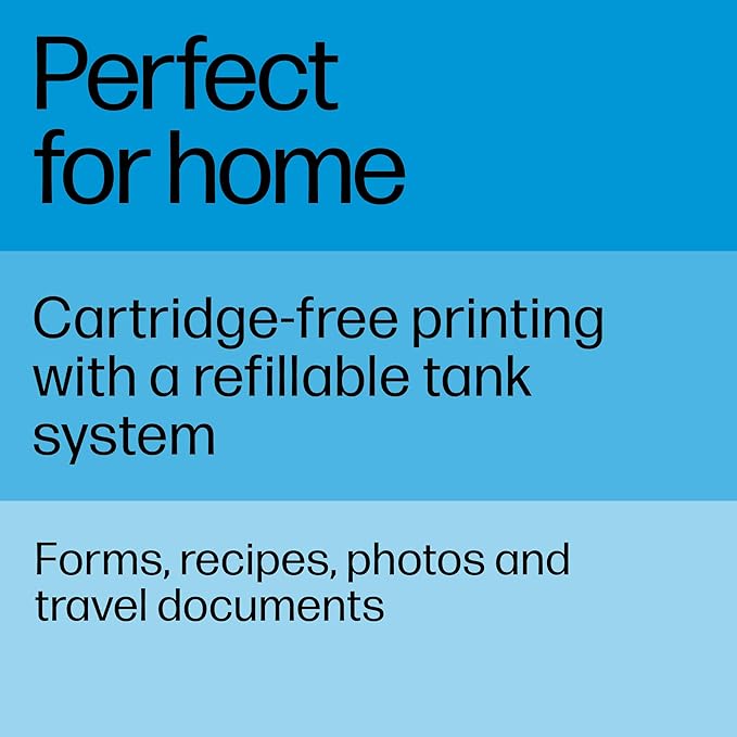 HP Smart Tank 5103 Wireless All-in-One Refillable Ink Tank Printer, Scanner, Copier with 2 Years of Ink and 100 Sheets of Photo Paper Included, Best for Home (5D1B2A)-DeskLoop Office