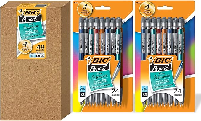 BIC Xtra-Precision Mechanical Pencil, Metallic Barrel, Fine Point by BIC