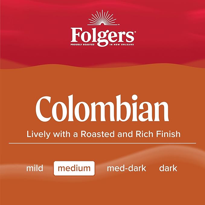 Folgers Colombian Medium Roast Coffee, 128 Keurig K-Cup Pods-DeskLoop Office