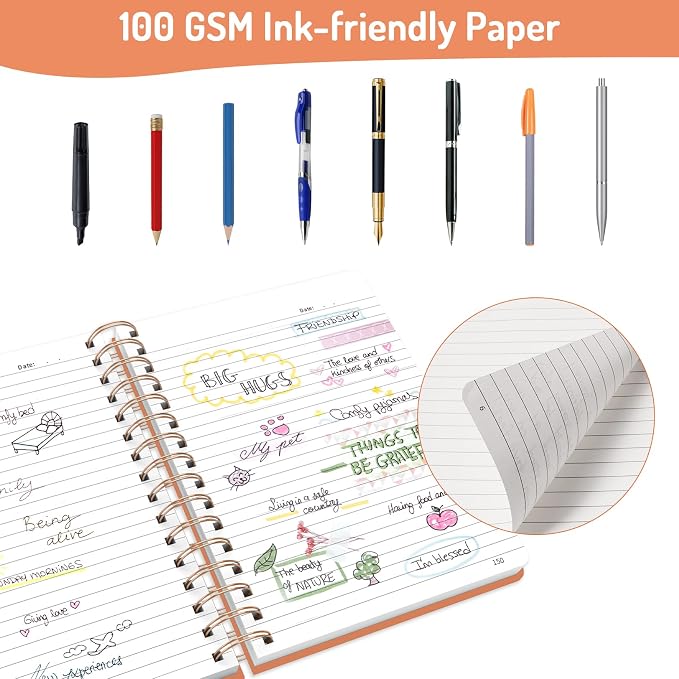 Forvencer Lined Spiral Journal Notebook - Image 4
