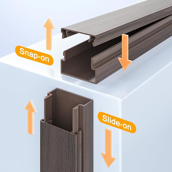 Delamu 157in Cord Hider Wall, TV Cable Hider Cord Covers - Image 7