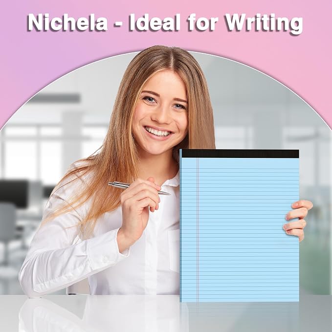 3 Pcs Legal Pads 8.5 x 11 Blue Note Pads 8.5 x 11 Notepad Total 75 Sheets - Image 5