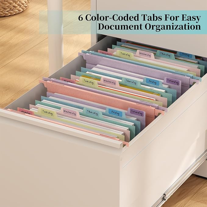 Expanding Hanging File Folders for Filing Cabinet, 7 Accordion Pockets - Image 4