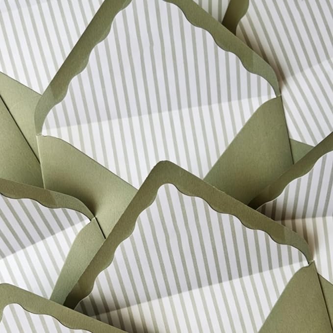 Whaline 50Pcs Sage Green A7 Invitation Envelopes by Whaline