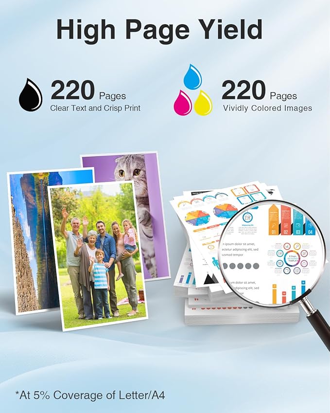 LC401 Ink Cartridges Compatible for Brother LC401XL LC 401 Ink Cartridges Work with Brother MFC-J1010DW MFC-J1012DW MFC-J1170DW Printer (4-Pack, Black, Cyan, Magenta, Yellow)-DeskLoop Office