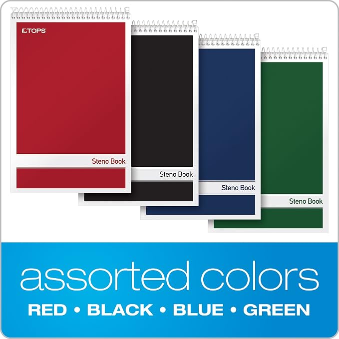 TOPS Steno Pads 4 Pack, Gregg Rule - Image 6