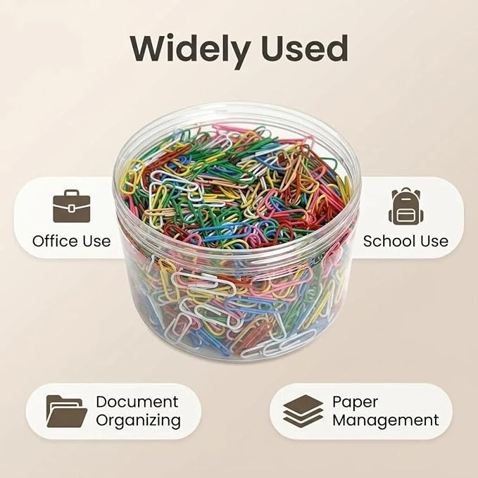 Paper Clips Colorful, Durable and Rustproof, Coated Paperclips Great - Image 6