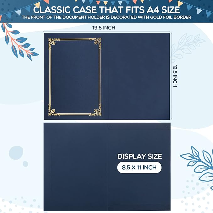 Sherr 60 Pcs Certificate Holders Certificate Covers Folders Diploma Holders - Image 3