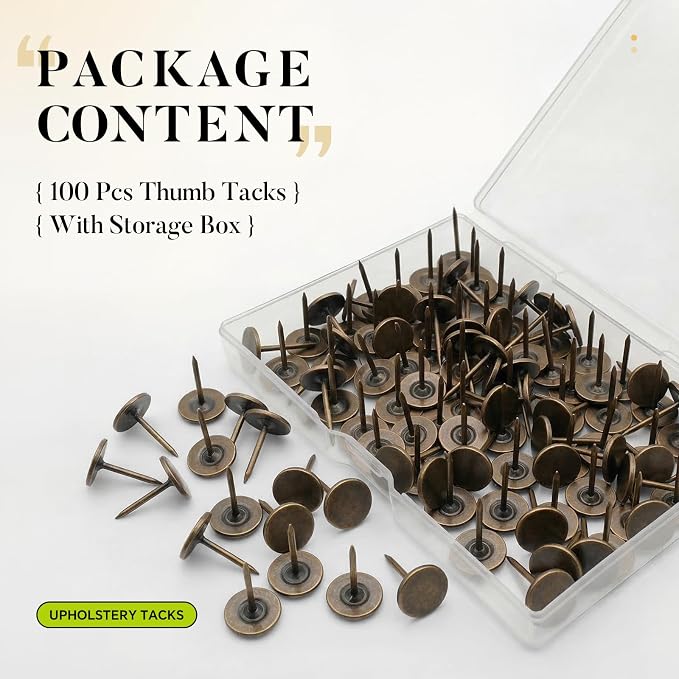 Heavy Duty Thumb Tacks, Extra Long Sharp Pins - Image 2