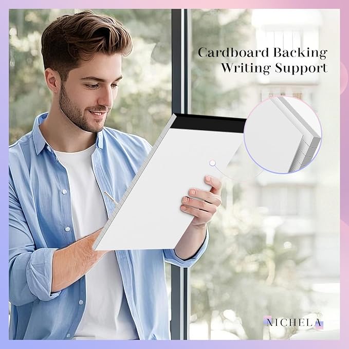 Nichela 4 Pack Legal Pads 8.5 x 11 White Note Pads 8.5 x 11 Notepad Micro - Image 4